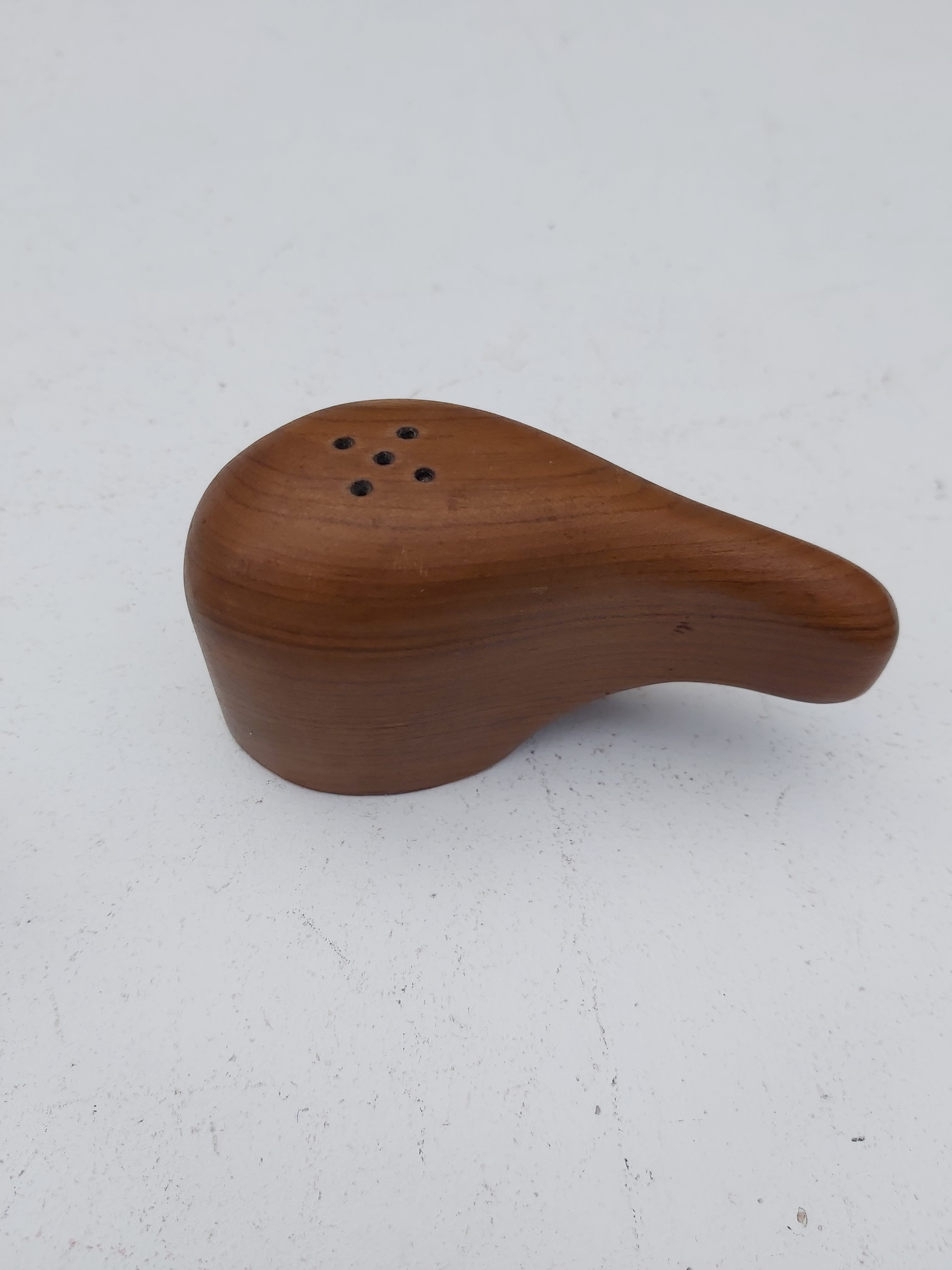 Scandinavian teak pepper shaker