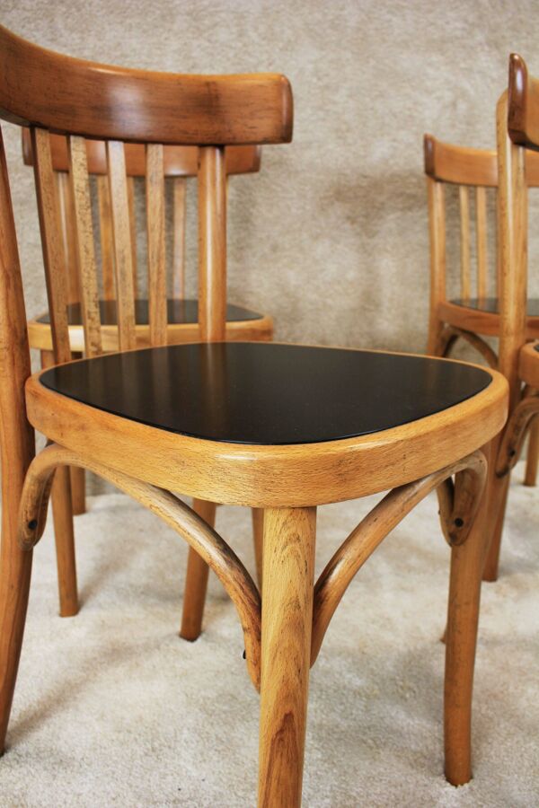 Lot de Chaises Fischel des années 30