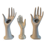 Trio of vintage ceramic ring sizes