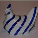 Empty hen pocket porcelain années 80