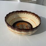 4 nesting salad bowls in enameled ceramic mbfa pont l abbé decorated vintage hand