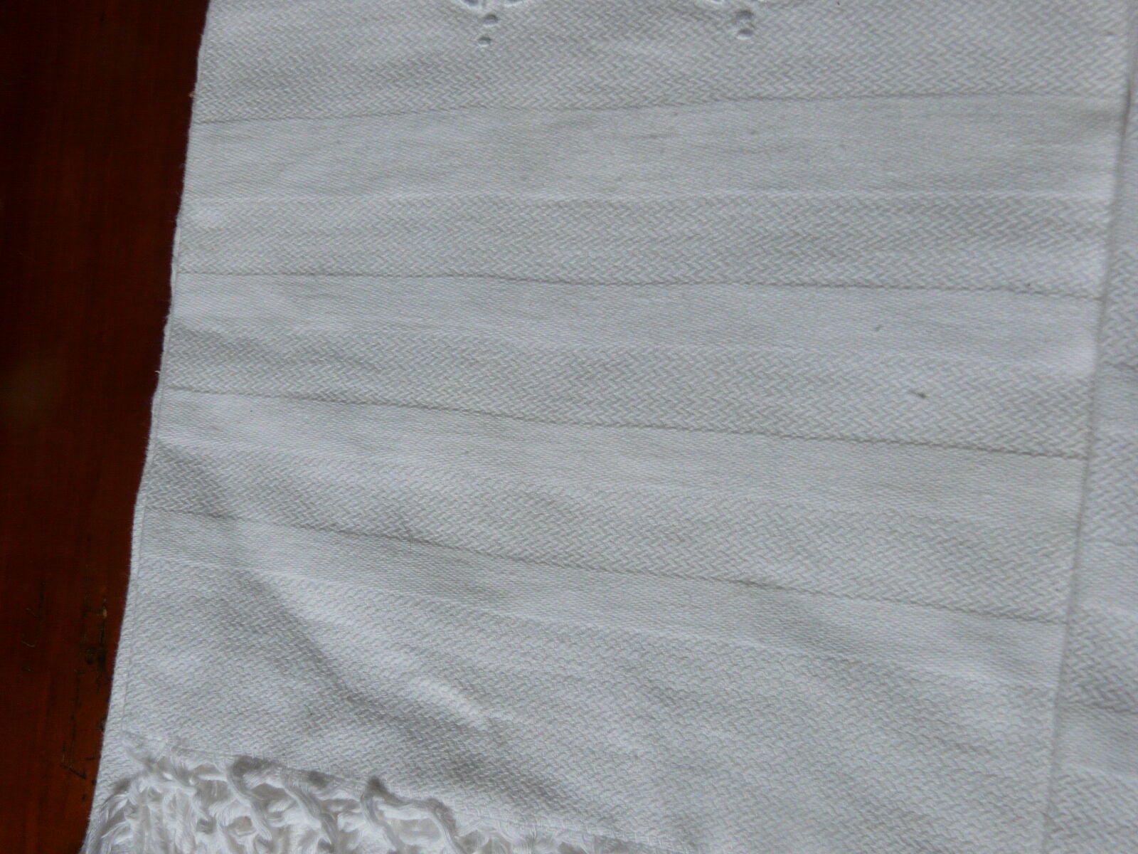 2 old mr fringed monogram towels 97X68cm.