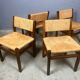4 Spectrum se-82 dining chairs wengé vintage