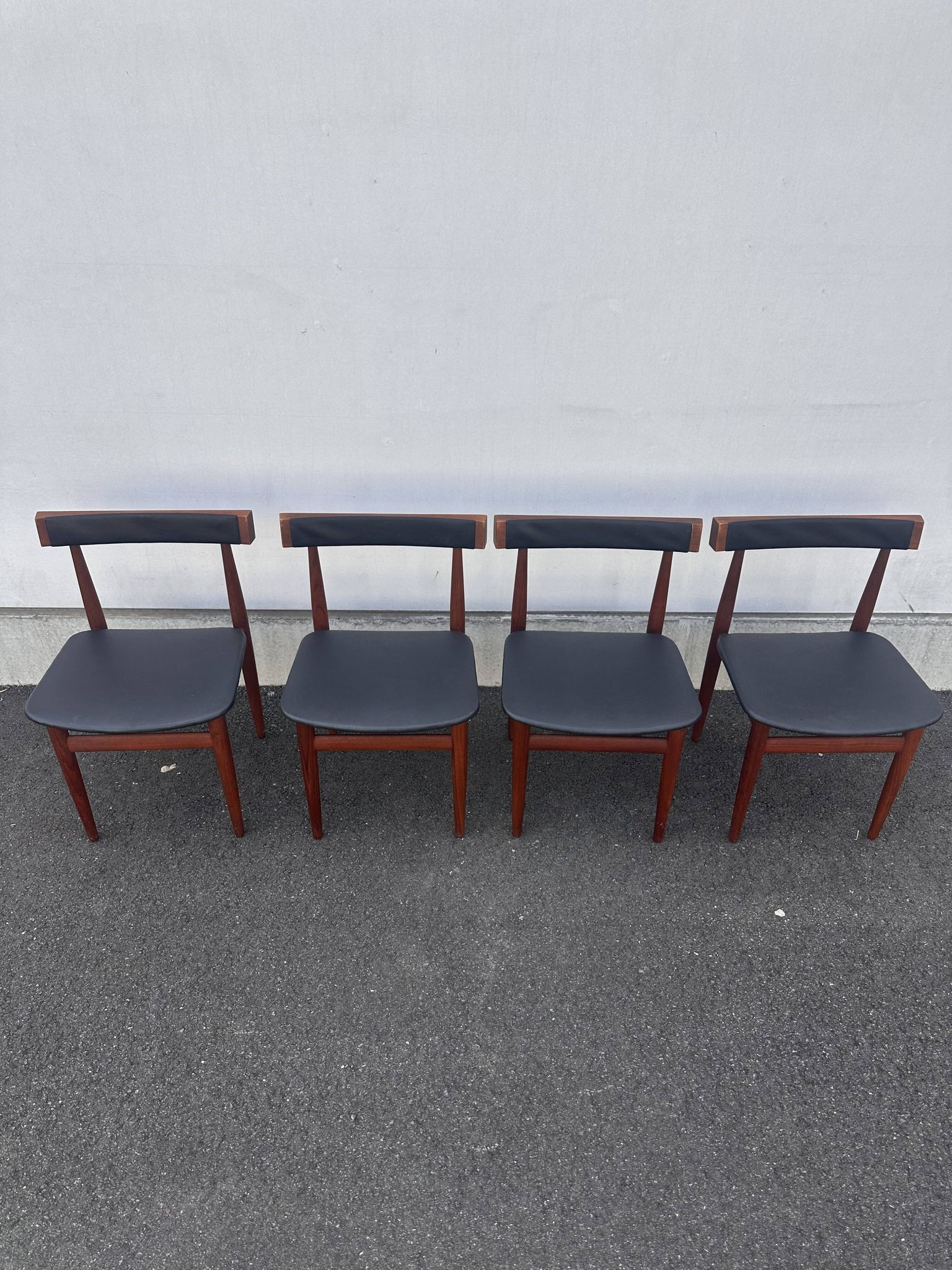 4 teak chairs, Hans Olsen for Frem Røjle – Denmark 1960