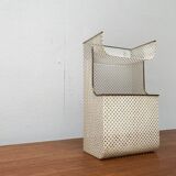 Perforated metal shelf from the mid-century, 1950s.