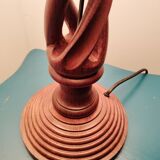 Rosewood twisted lamp
