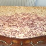 commode galbée style Louis XV ,bois de rose ,restaurée