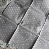 Un lot de 6 serviettes de Table dépareillé Fleurs Oiseaux