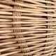 Wicker plateau with 2 handles
