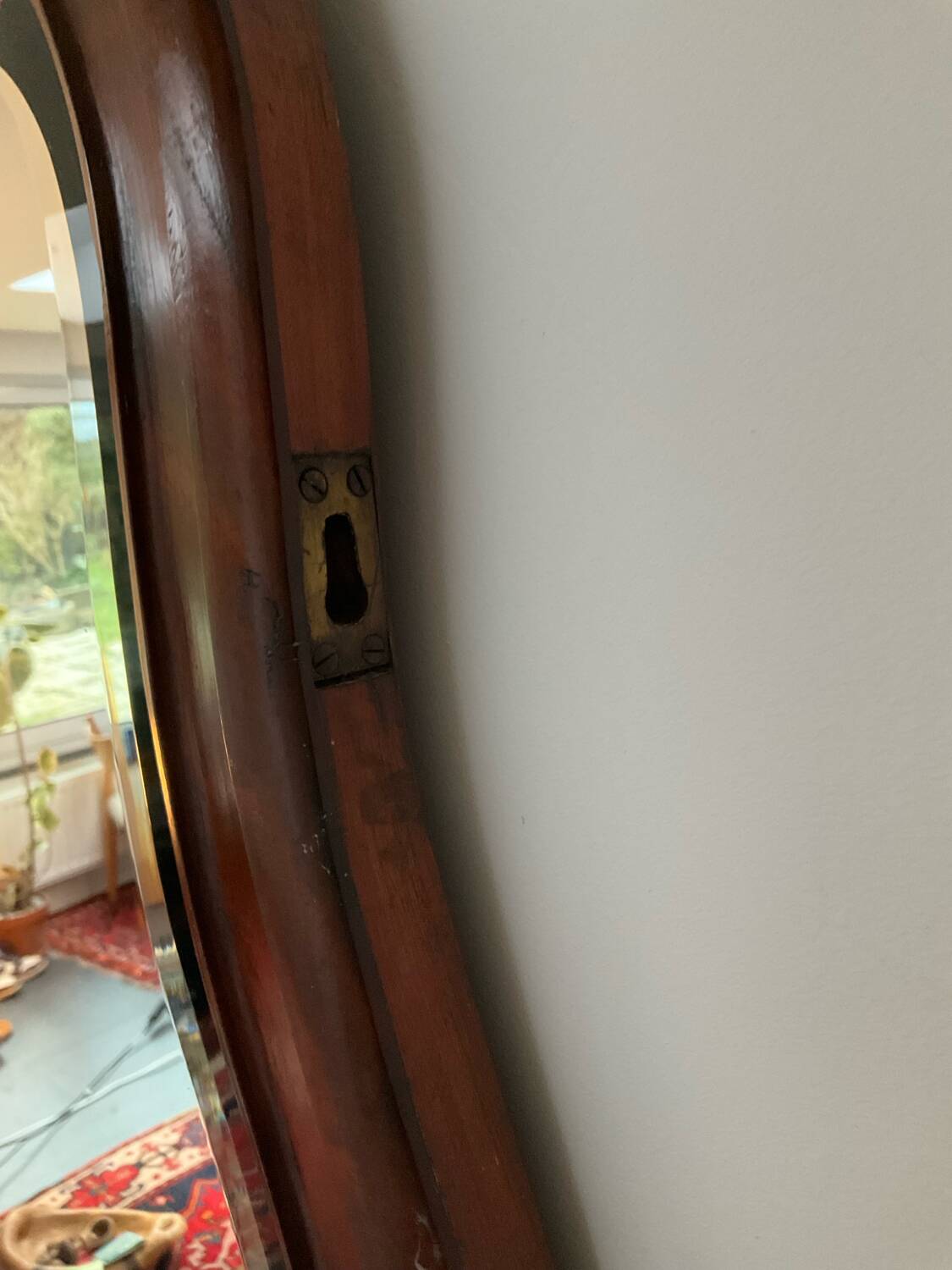 Rococo mahogany mirror