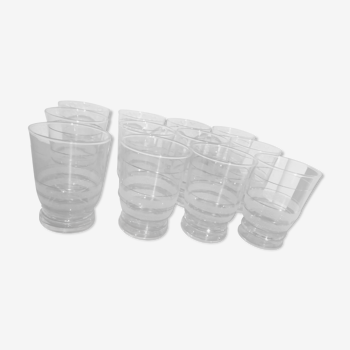 Ensemble de 10 verres années 50