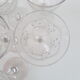 7 Bacccarat crystal port glasses, Molière model, circa 1920.