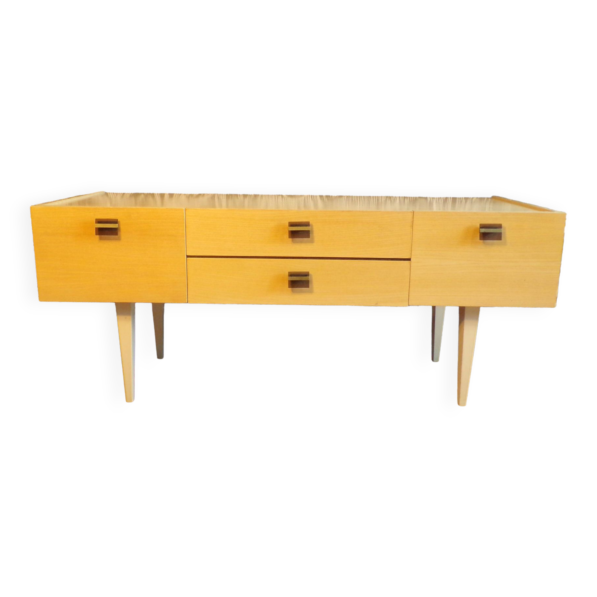 Enfilade vintage en bois blanchi