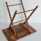 Folding wooden table plant holder, end of sofa, vintage French