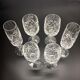 Cut crystal glasses: duo, 6 champagne, wine and water glasses from the 60s