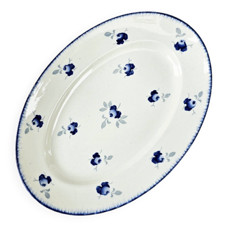 Lunéville Blue oval dish “Senlis”