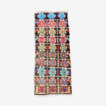 Tapis berbere boucherouite 80 x185 cm