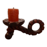 Candle holder rat of the cellar in pigot wood