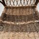 Popular rope, wicker and wood chair