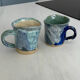 Set of 2 glazed ceramic mugs – Handmade rustic mugs