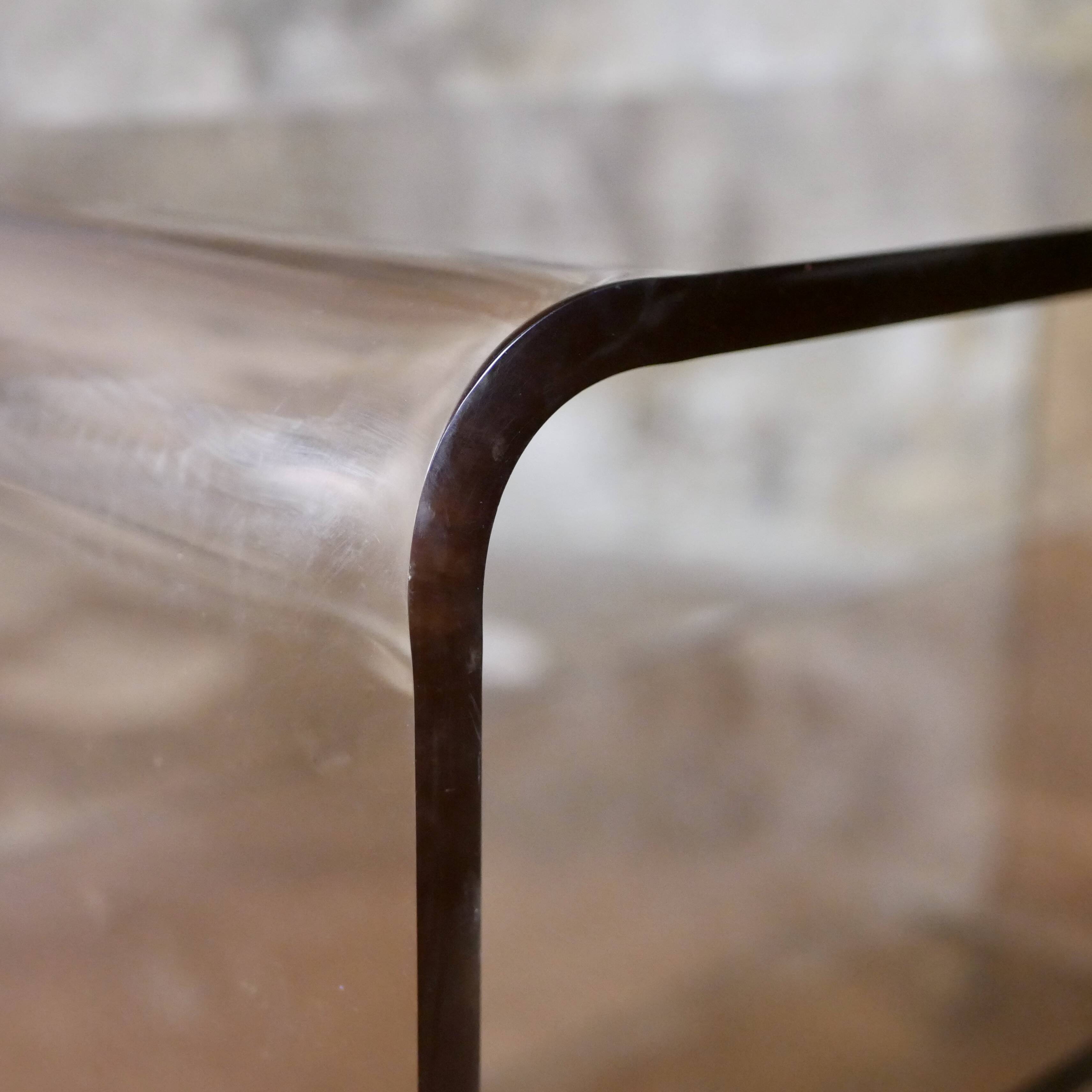 Michel Dumas plexi side table for Roche Bobois, 1970