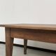 Solid walnut farmhouse table with spindle legs
