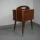 Mid century sewing box with / side table. asystent teak 1960/70s
