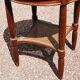 Old art deco style pedestal table with pink marble top