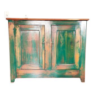 Old Parisian style sideboard patinated