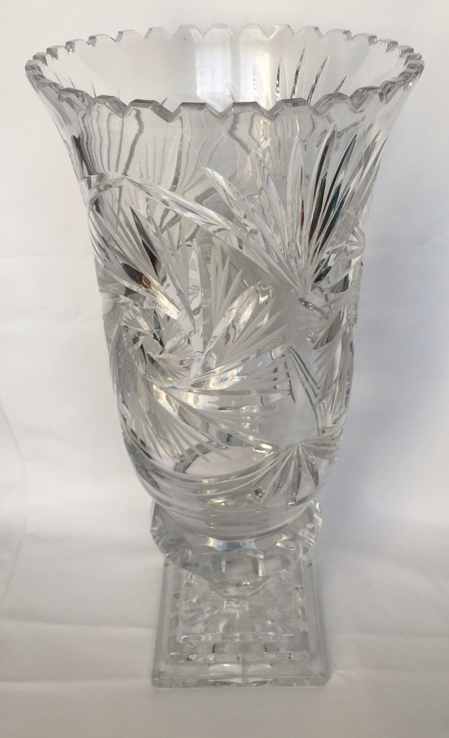 Cut Crystal large vase