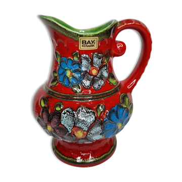 Pichet vintage Bay Keramik (West Germany), décor "Napoli", 20 cm