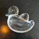 vide poche canard en cristal