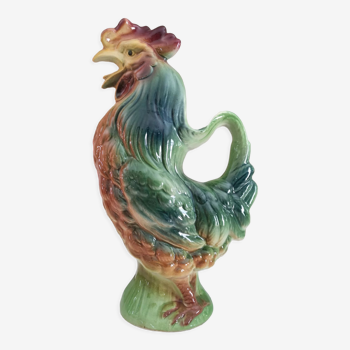 Pitcher in zoomorphic slip Rooster of the earthenware factory of Saint Clement