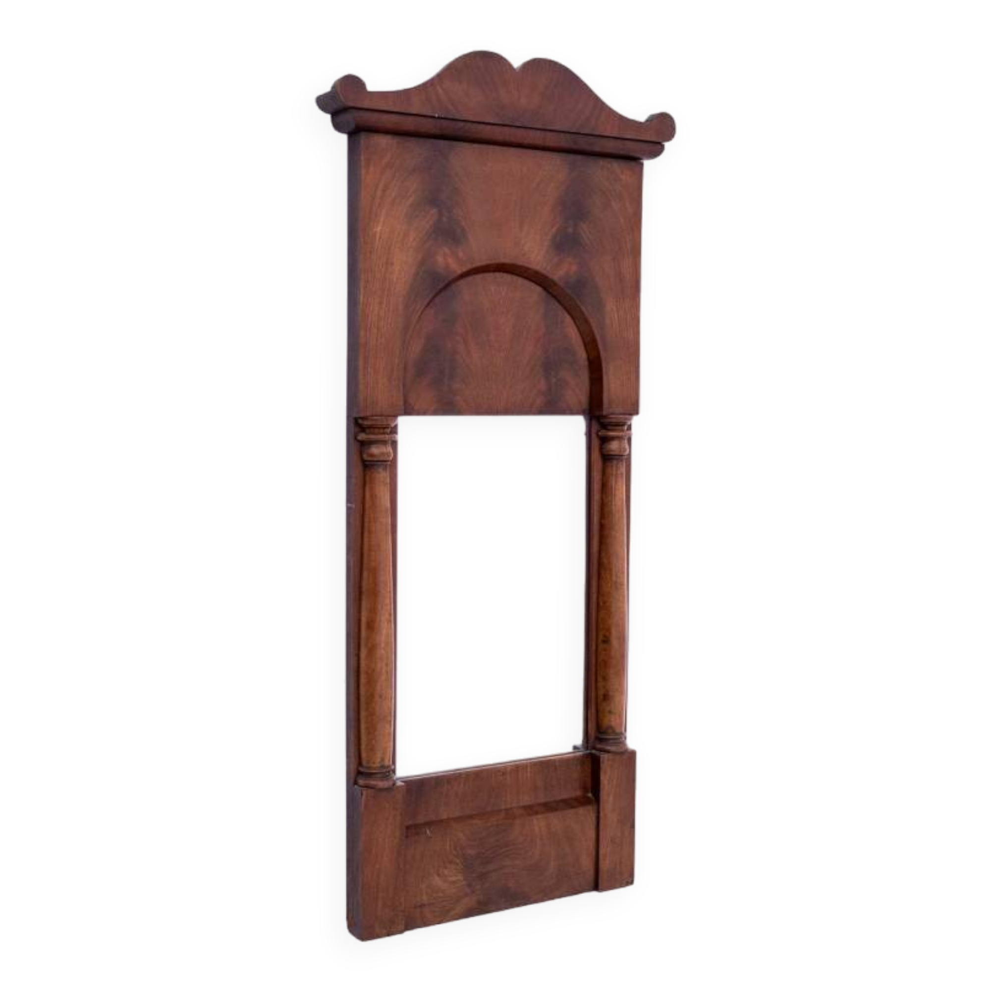 Mahogany mirror from the late 19th century, Northern Europe.
