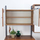 Teak and metal wall unit by Simplalux, 1960's