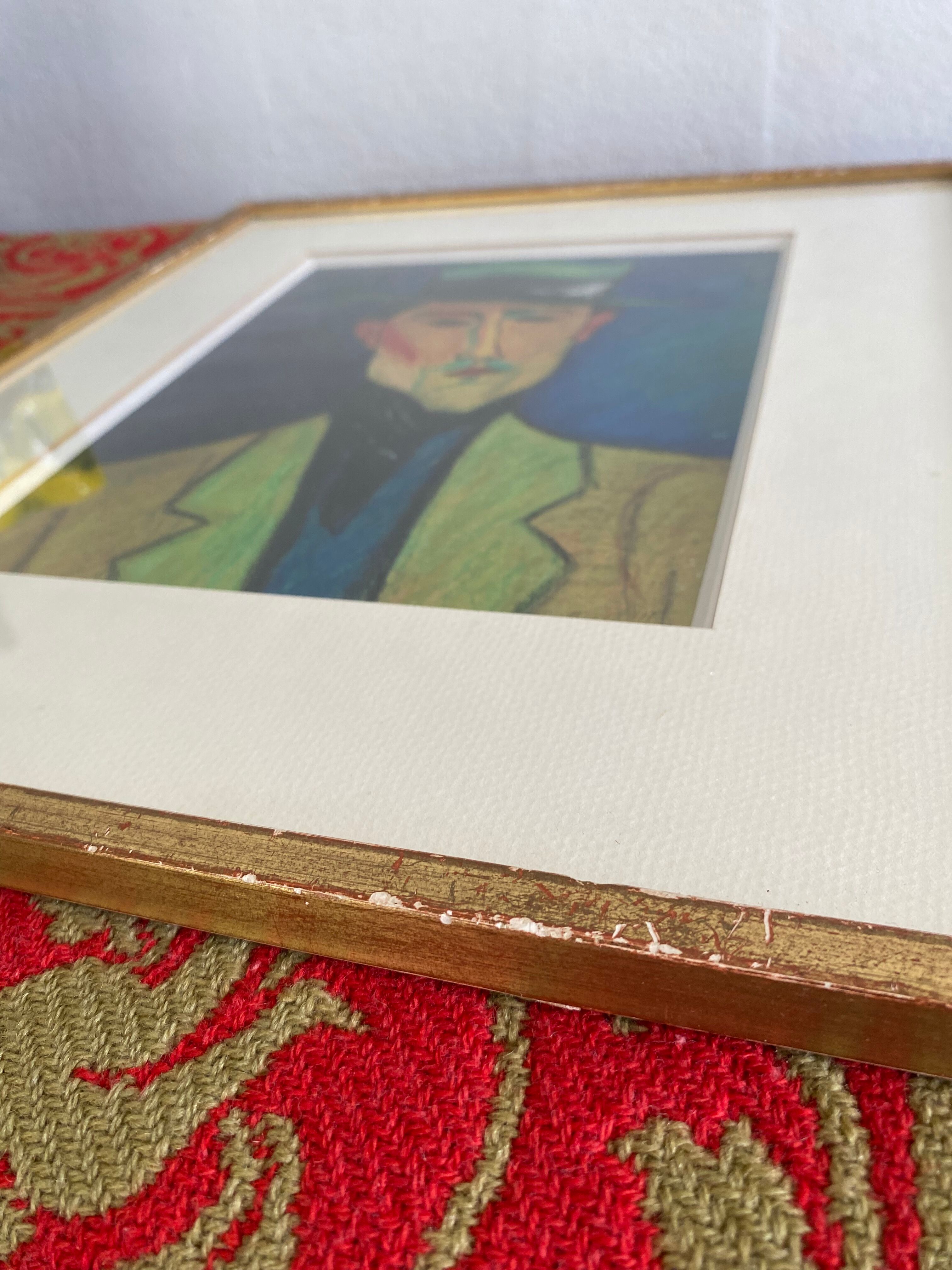 Frame with mat poster glazed