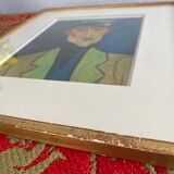 Frame with mat poster glazed