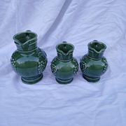 3 antique wine jugs