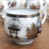 Porcelain tea set soko china temple decor