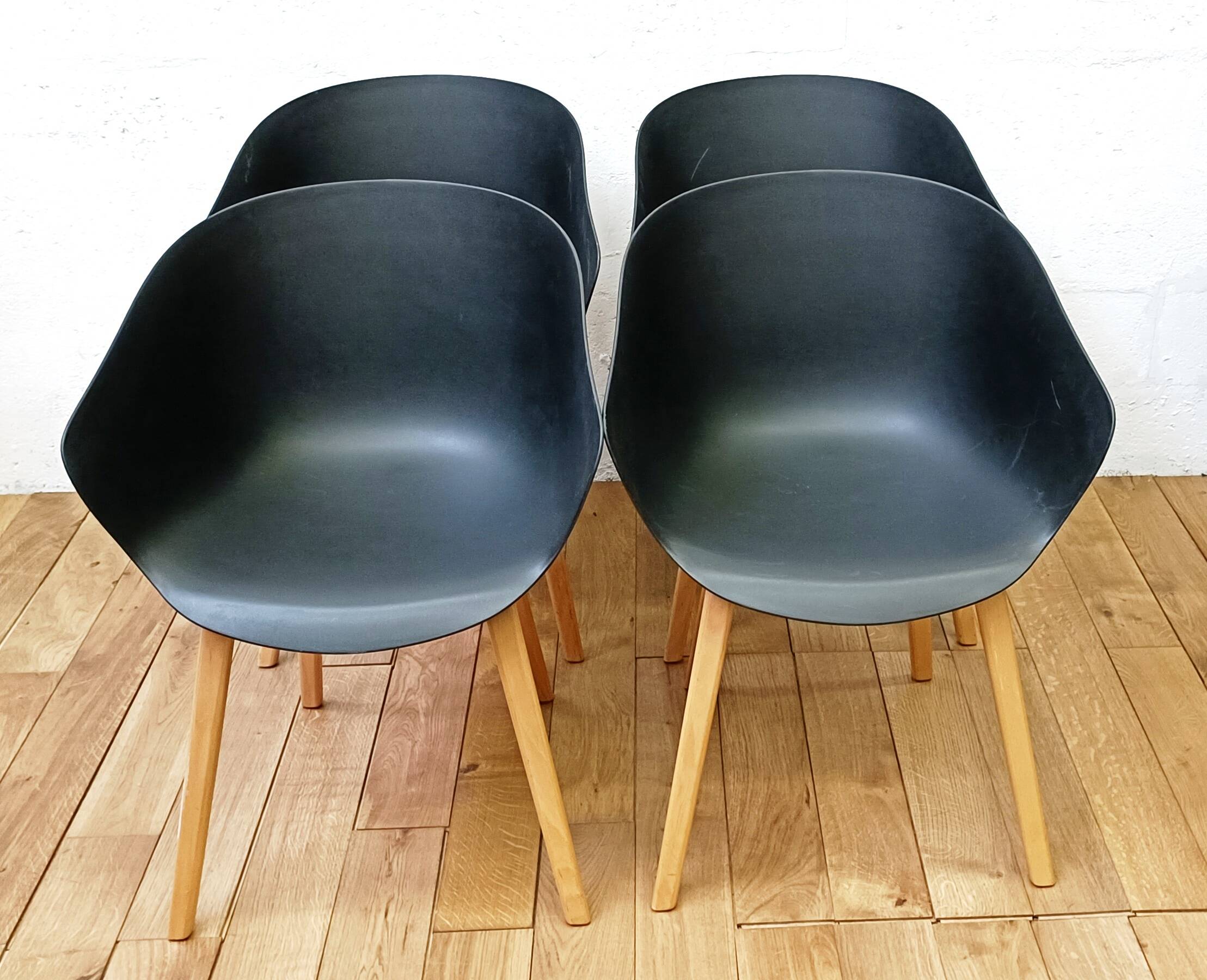 Lot de 4 fauteuils coque design