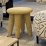 Natural stone side table