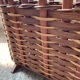 Scandinavian magazine door in wood and rattan