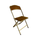 Chaise pliante vintage chaisor en velours jaune or