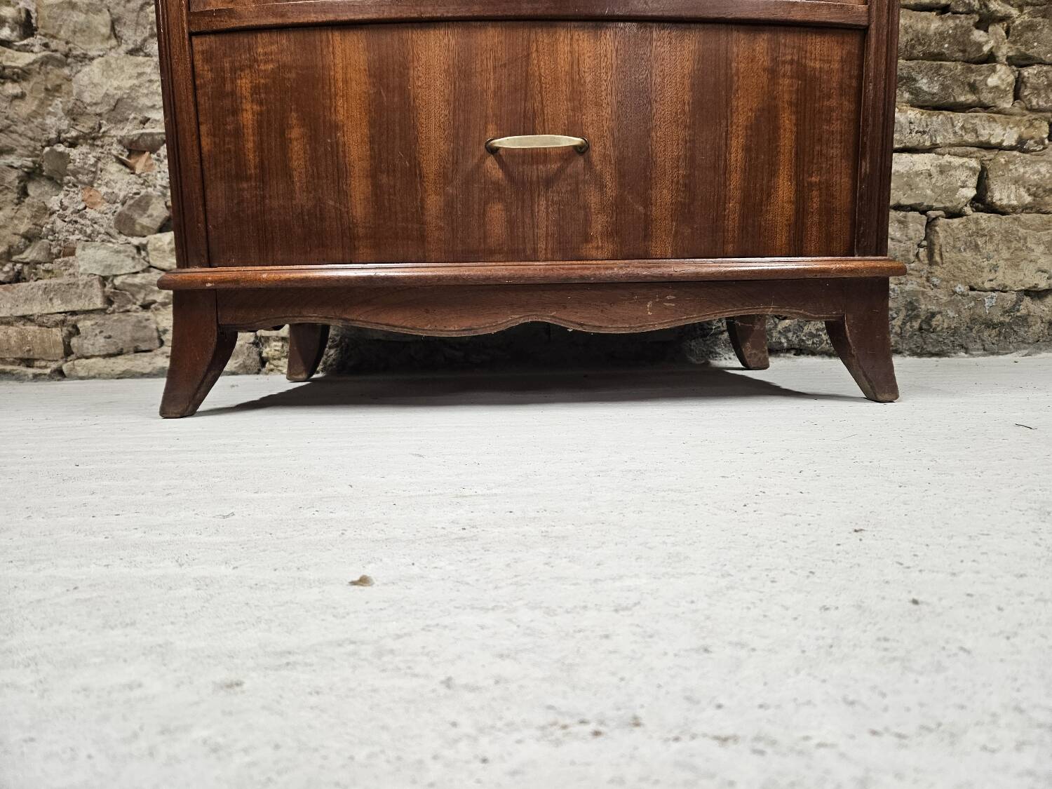 Scandinavian curved chest of drawers, 1970s