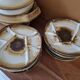 Longchamp, France - Earthenware fondue set - Design 1960/70
