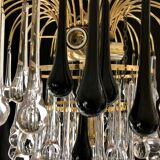 Venini candlestick two-tone glass