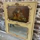 Trumeau & early 19th century painting in gilded wood.