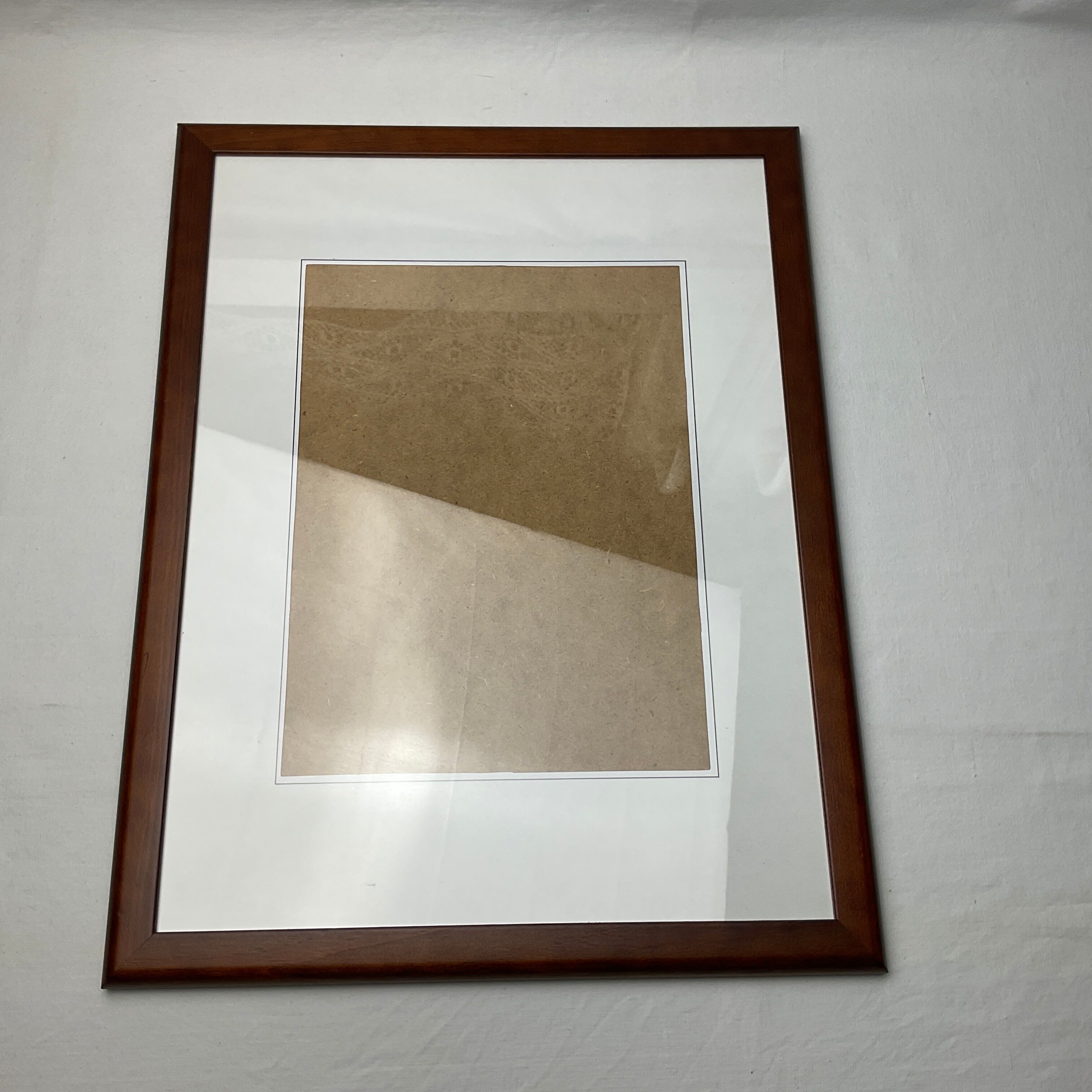 Large dark wood frame