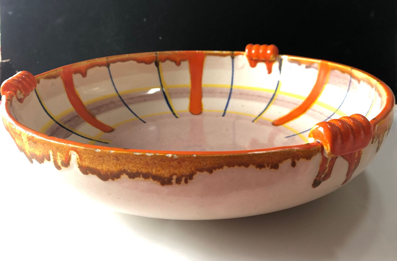 Abstract dish by Elfie Stadtler for Schramberg