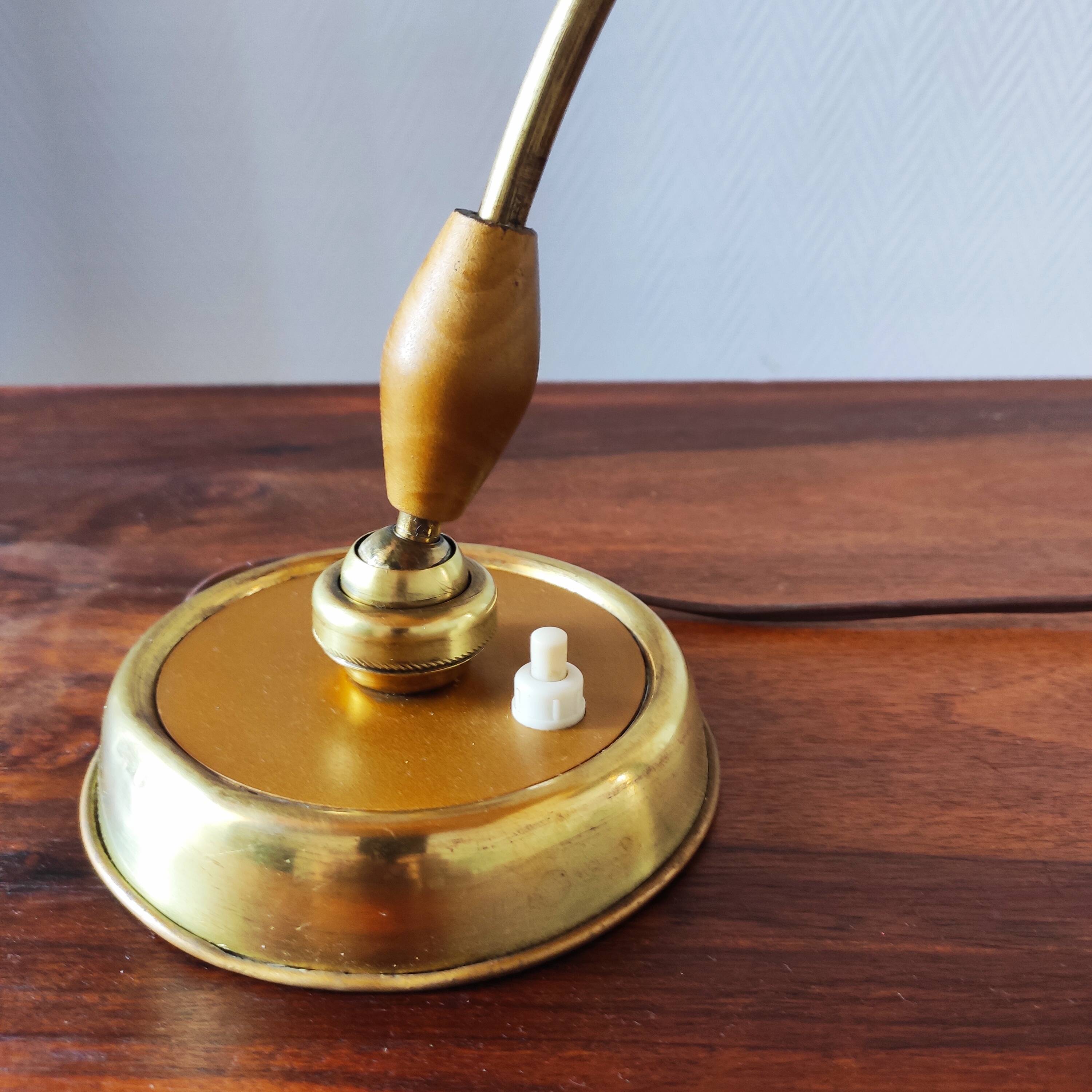 Antique Bauhaus style articulated desk lamp